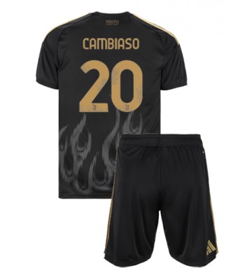 Juventus Andrea Cambiaso #20 Tredjetrøje Børn 2026-27 Kortærmet (+ Korte bukser)